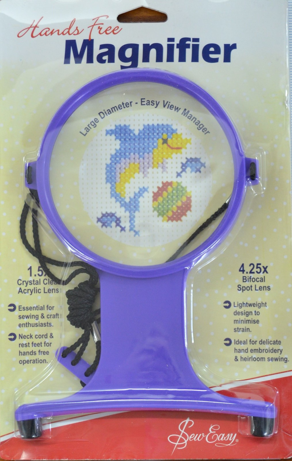 Sew Easy Magnifier Hands Free Craft with Light Purple