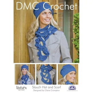 DMC Crochet Slouch Hat and Scarf Pattern