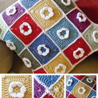DMC Crochet Colourful Cushion Cover Pattern