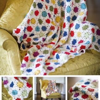 DMC Crochet Colourful Throw Pattern