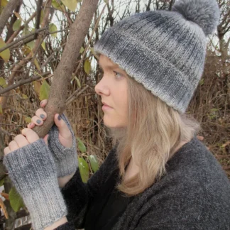 Ribbed Beanie and Mitts