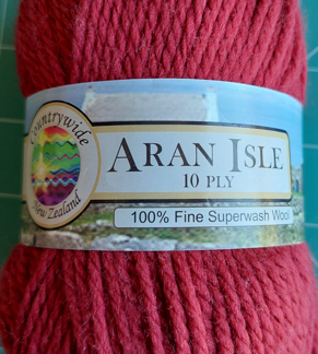 Aran Isle 10 ply - Wine - 03