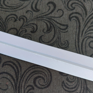 Bias Binding Satin - White