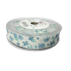 Fillawant by DMC - Novelty Bias - 20mm - Blue Floral