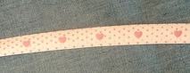 Fillawant by DMC - Novelty Bias - 10mm - Pink Hearts