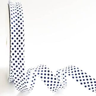 Fillawant by DMC - Novelty Bias - 20mm - Navy Dots