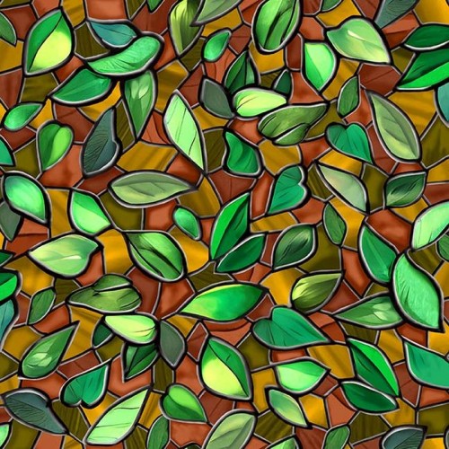 Stained Glass - Leaves FQ