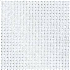 Zweigart Aida White 14 Count - by the meter