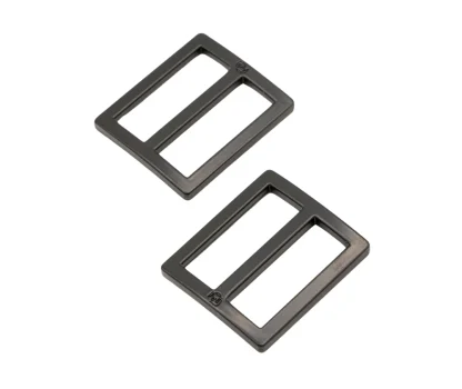 By Annie – Two 1″ Flat Wide Mouth Sliders - Black