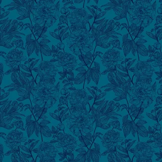 Anna Maria Textiles - Peony - Ocean FQ