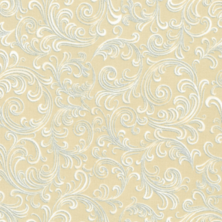 Robert Kaufman - Holiday Flourish - Peppermint Twist - Natural FQ