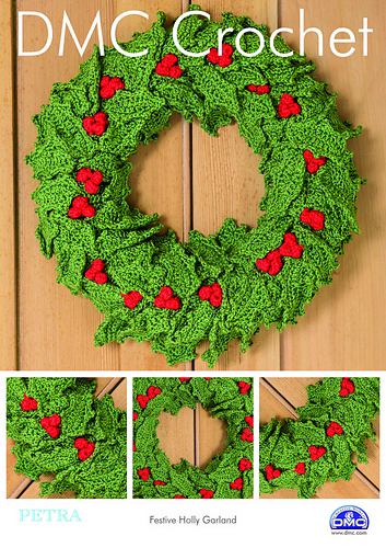DMC Crochet Pattern - Christmas Wreath/Garland