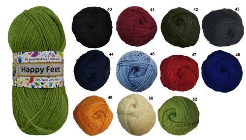 Countrywide Yarns - Happy Feet 4 ply Sock Yarn col.43