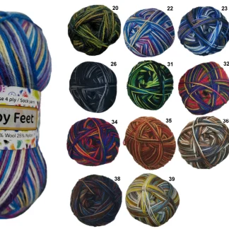 Countrywide Yarns - Happy Feet 4 ply Sock Yarn col. 25