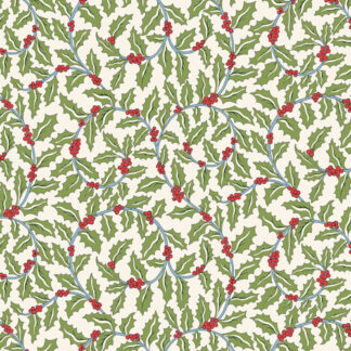Liberty - Festive Greetings - Swirling Holly FQ