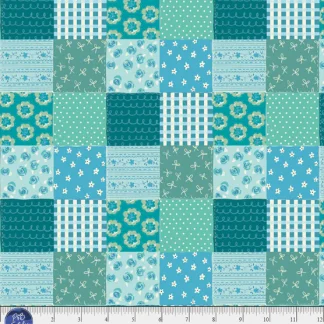 Things with Wings - Teal blocks FQ