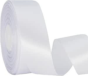 Satin Blanket Binding 38mm - White