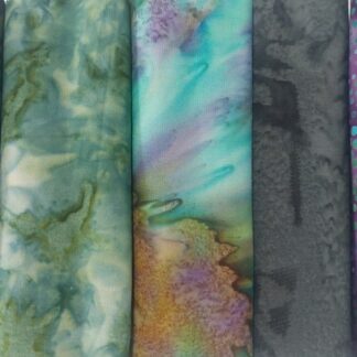 Batik Fat Quarter Pack - Purple/Green