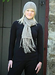Lacy Hat and Scarf Knitting Pattern