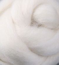 Corriedale Wool Fibre - White