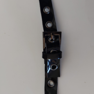 Shiny Black Buckle and Strap